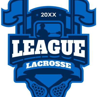 League Lacrosse Logo Template Thumbnail