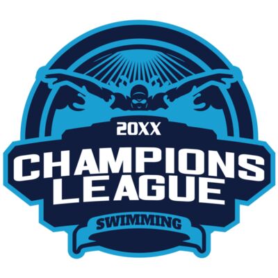 Champions League Swimming logo template Thumbnail