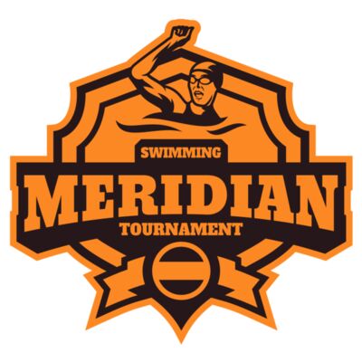 Meridian Tournament Swimming logo template Thumbnail